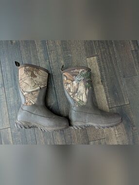 Muck Boot Company Kids' Brown Camo Waterproof Pull-On Boots